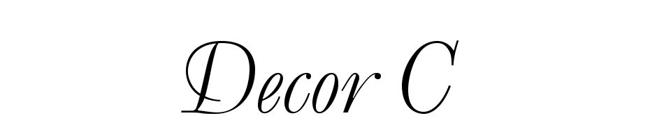 Decor C cкачати шрифт безкоштовно